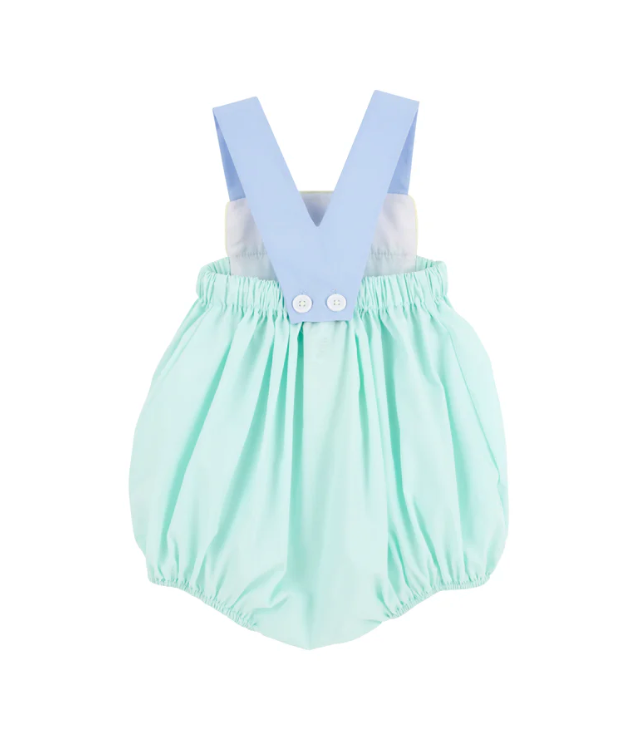 TBBC - Samprey Sunsuit Sea Island Seafoam/Worth Avenue White/Beale Street Blue/Bellport Butter Yellow