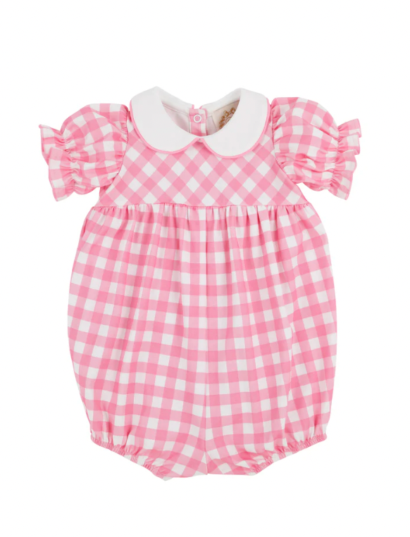 TBBC - Britt Bubble Hamptons Hot Pink Gingham/Worth Avenue White