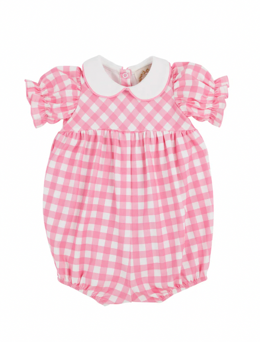 TBBC - Britt Bubble Hamptons Hot Pink Gingham/Worth Avenue White