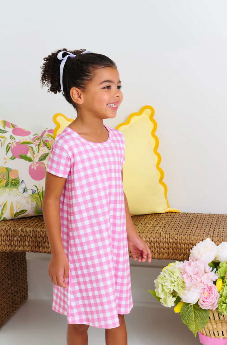 TBBC - Polly Play Dress Hamptons Hot Pink Gingham