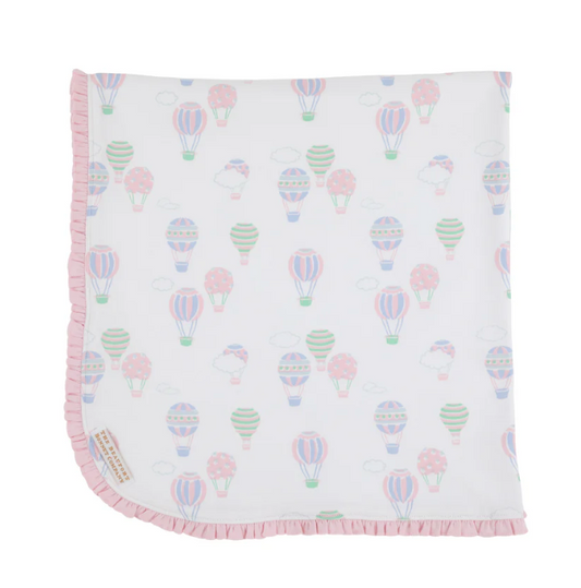 TBBC - Baby Buggy Blanket Up Up and Away (Pink) with Palm Beach Pink