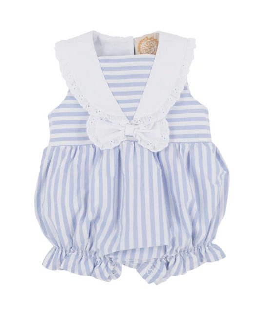 TBBC - Blaine Bubble Park City Periwinkle Stripe/Worth Avenue White