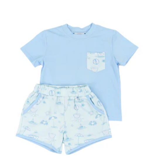 Cypress Row - Seacrest Boys Play Pocket Short Set