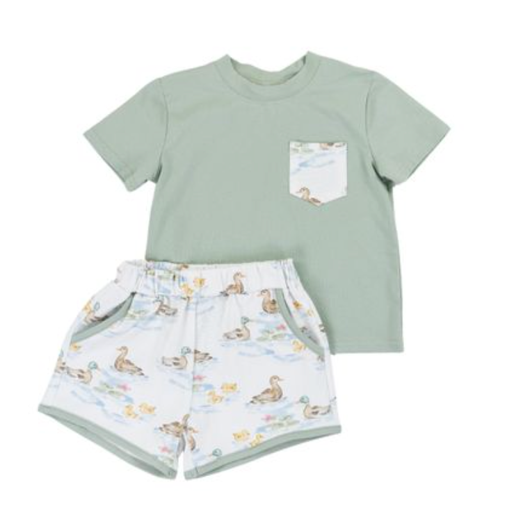 Cypress Row - Darling Ducks Boys Play Pocket Set