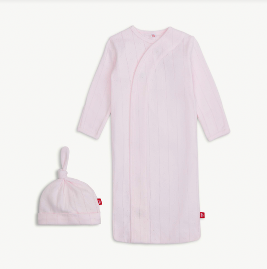 Magnetic Me | Pink Love Lines Gown + Hat Set