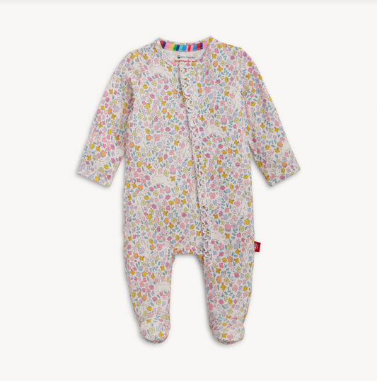 Magnetic Me | Bunny Blossom Ruffle Footie