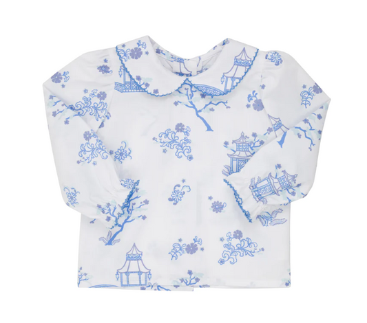 TBBC - Maude's Peter Pan Collar Shirt - Broadcloth - LS - Sir Proper's Pagoda