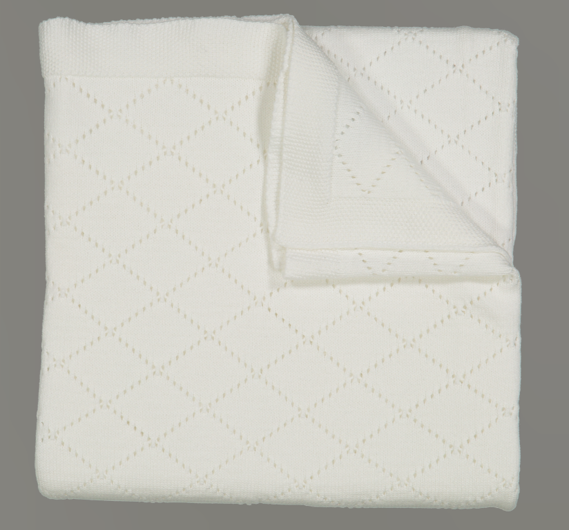 Feltman Brothers - Diamond Pointelle Knit Blanket