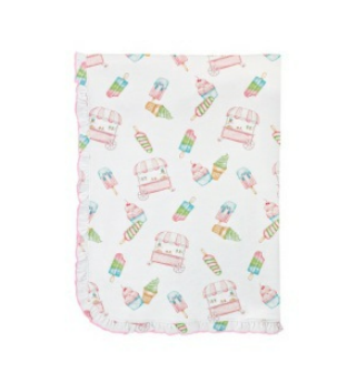 Baby Club Chic - Icepops Ruffle Receiving Blanket