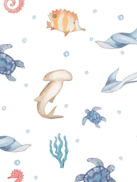 Baby Club Chic - Sea Friends Swaddle Blanket