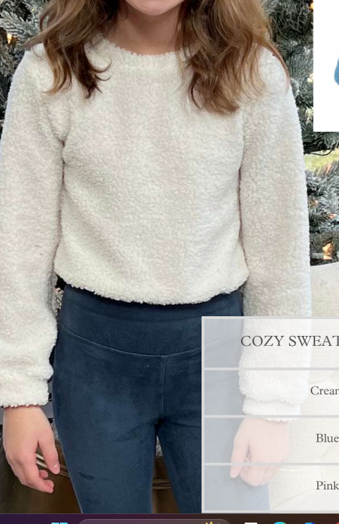 BE Elizabeth - Cozy Sweatshirt Cream