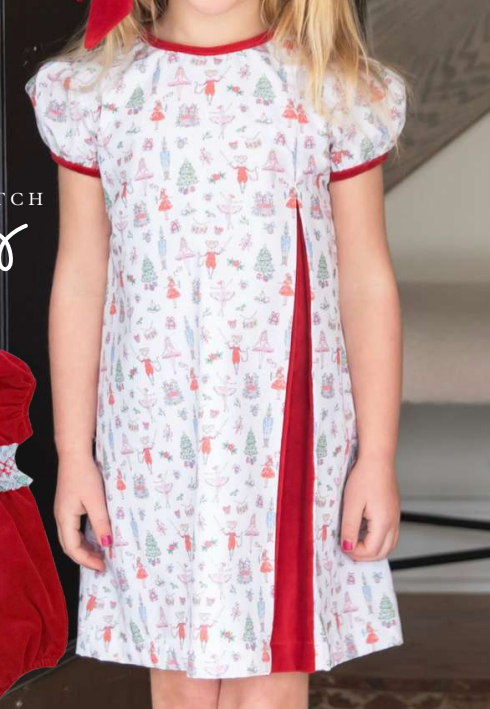 James & Lottie - Nutcracker Rosie Velvet Dress