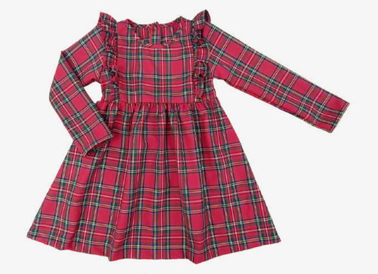 James & Lottie - Christmas Plaid Harper Dress