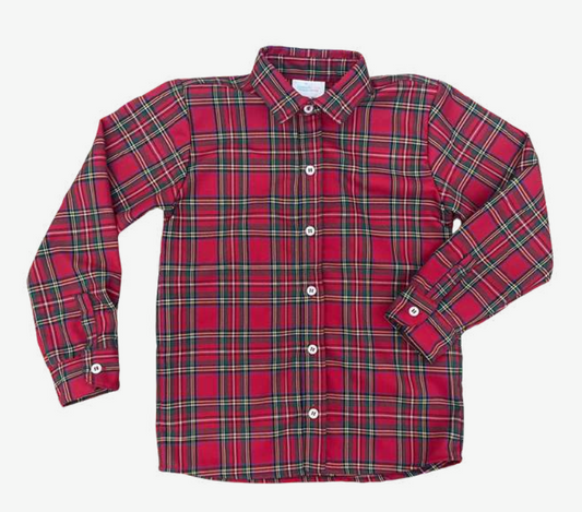 James & Lottie - Christmas Plaid Ryan Dress Shirt