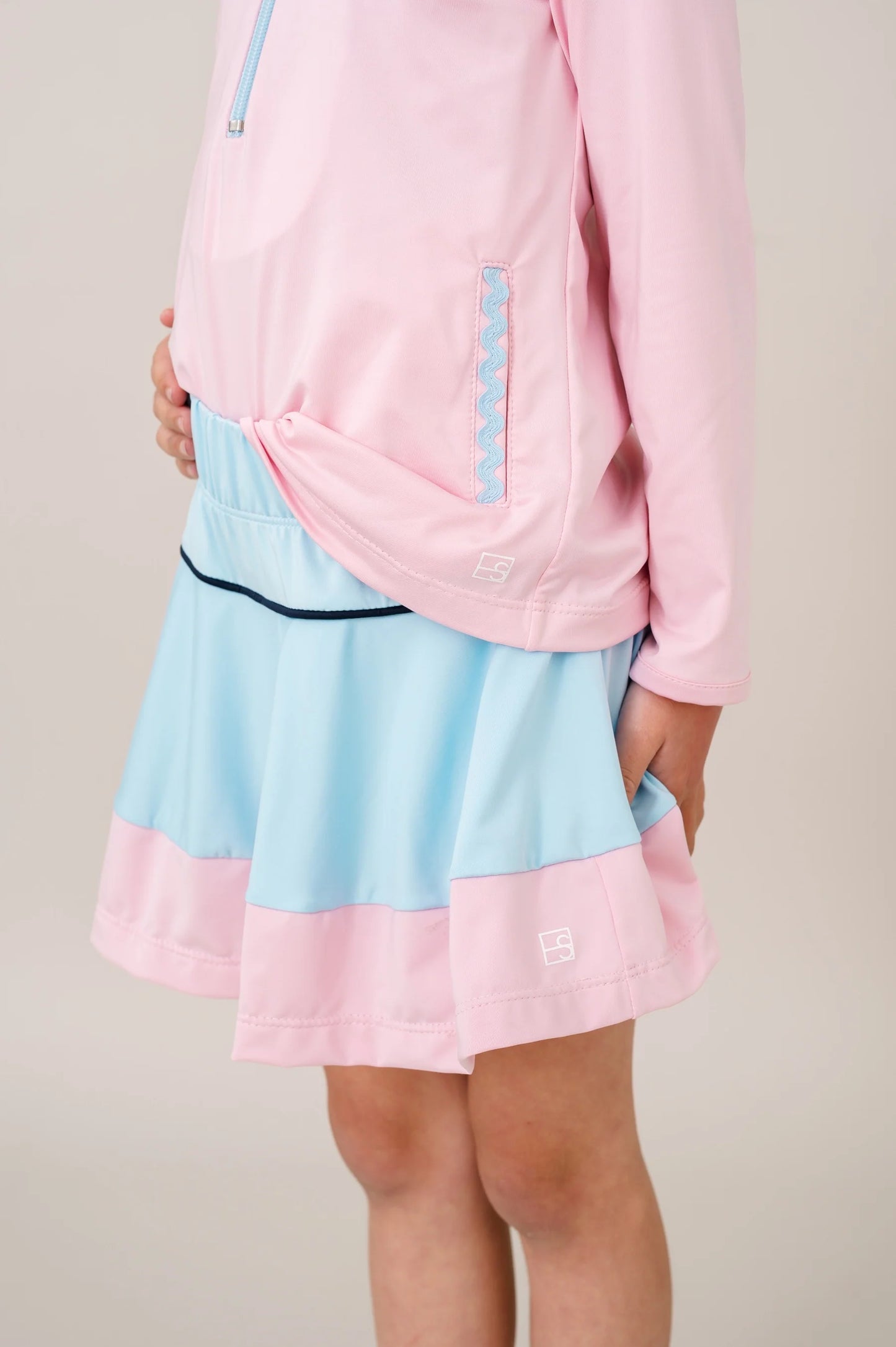 SET - Amber Skort Cotton Candy Blue/Pink