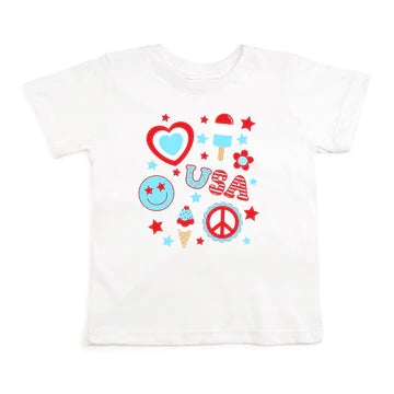 Sweet Wink - 4th of July Doodle T-Shirt