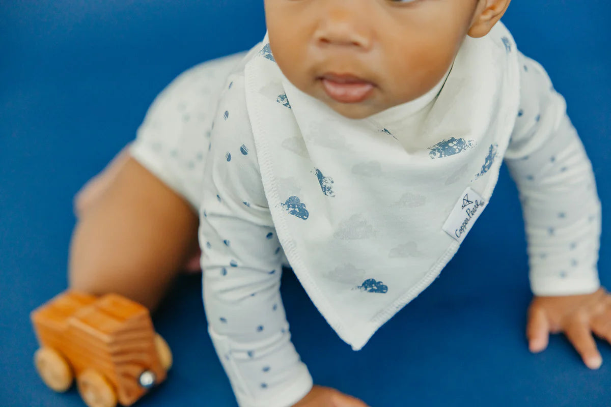 Copper Pearl - Sol Baby Bandana Bib Set