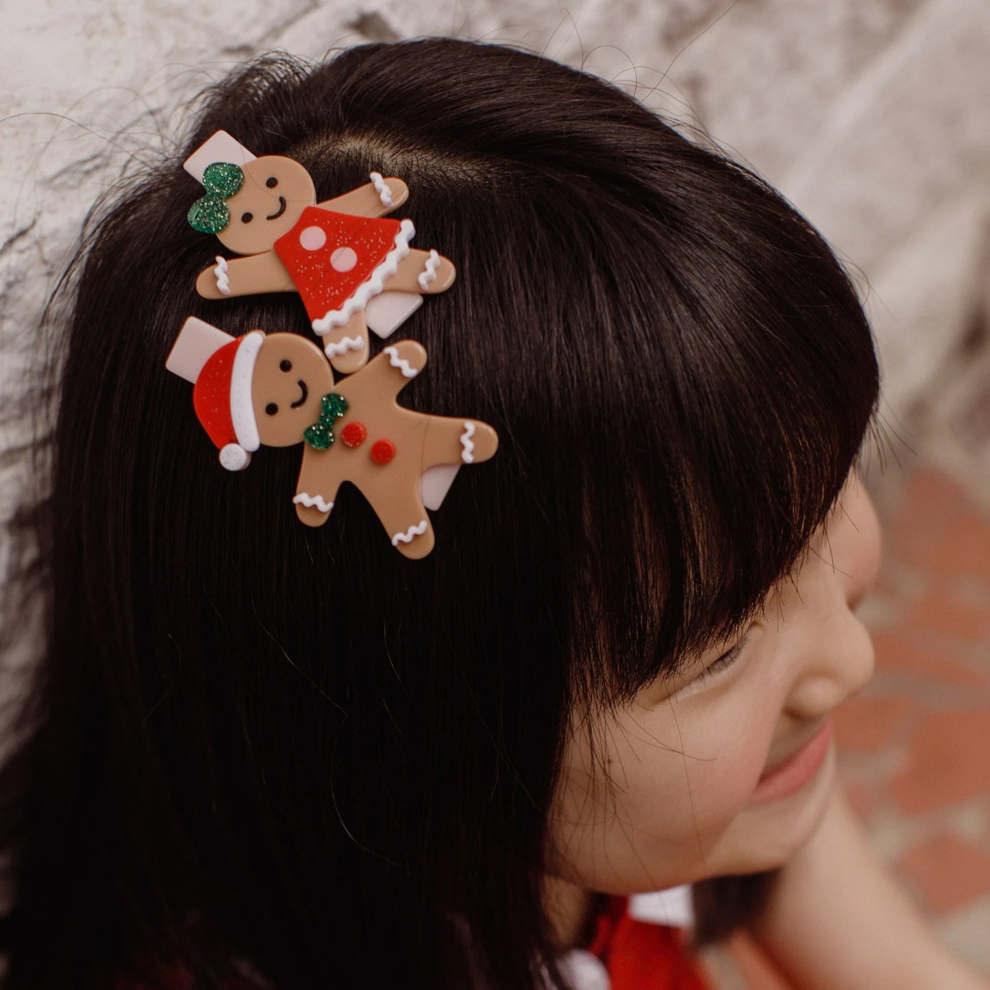 Lilies & Roses - Happy Gingerbread Cookies Alligator Clips