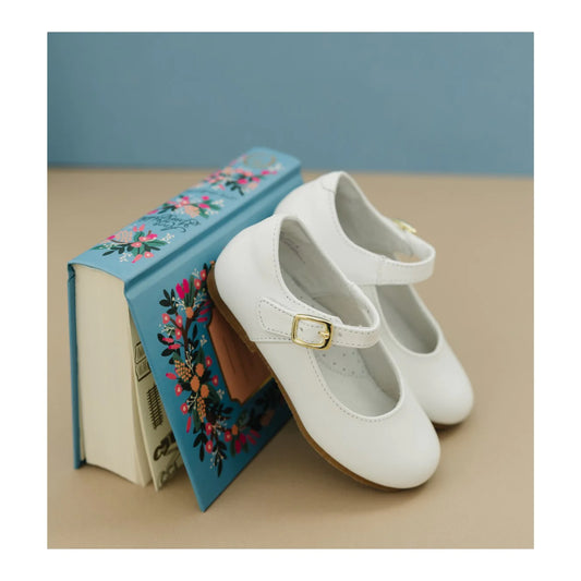 L'Amour - Rebecca Dressy Flat Pearlized White