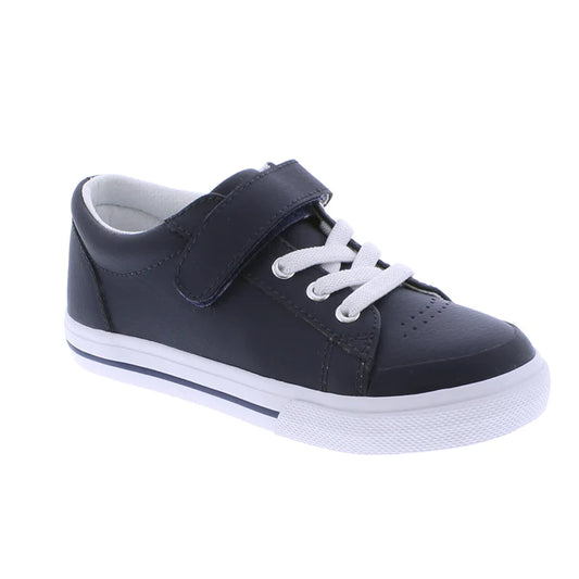 Footmates - Reese Navy Leather Sneakers