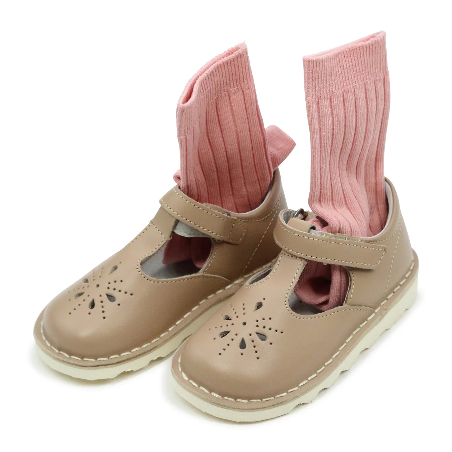 L'Amour - Ribbed Knee Socks Vintage Pink