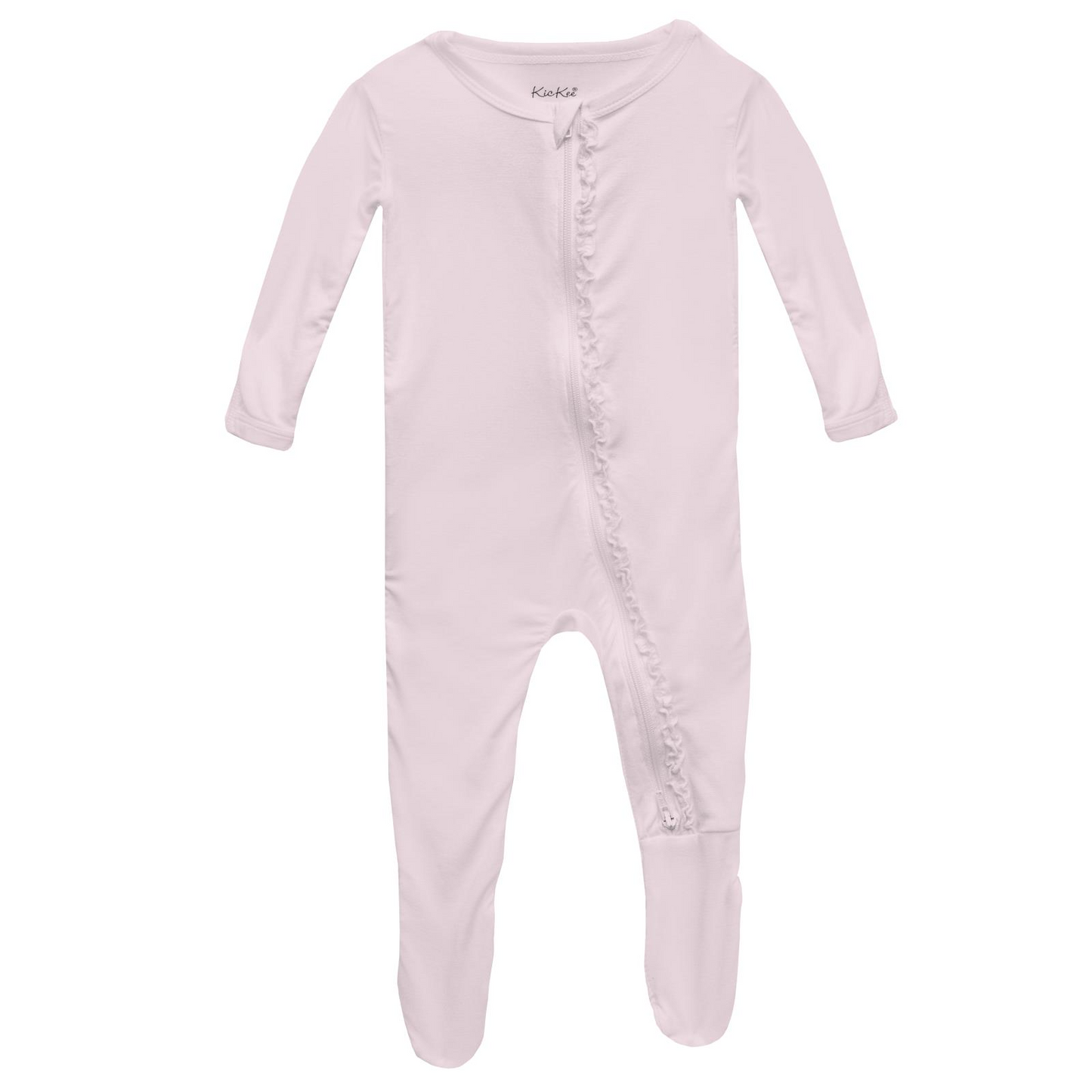 Kickee | Shrinking Violet Ruffle Footie