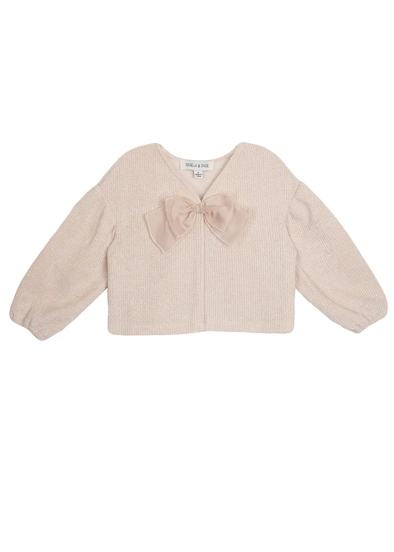 Isobella & Chloe - Snowflakes Bow Jacket