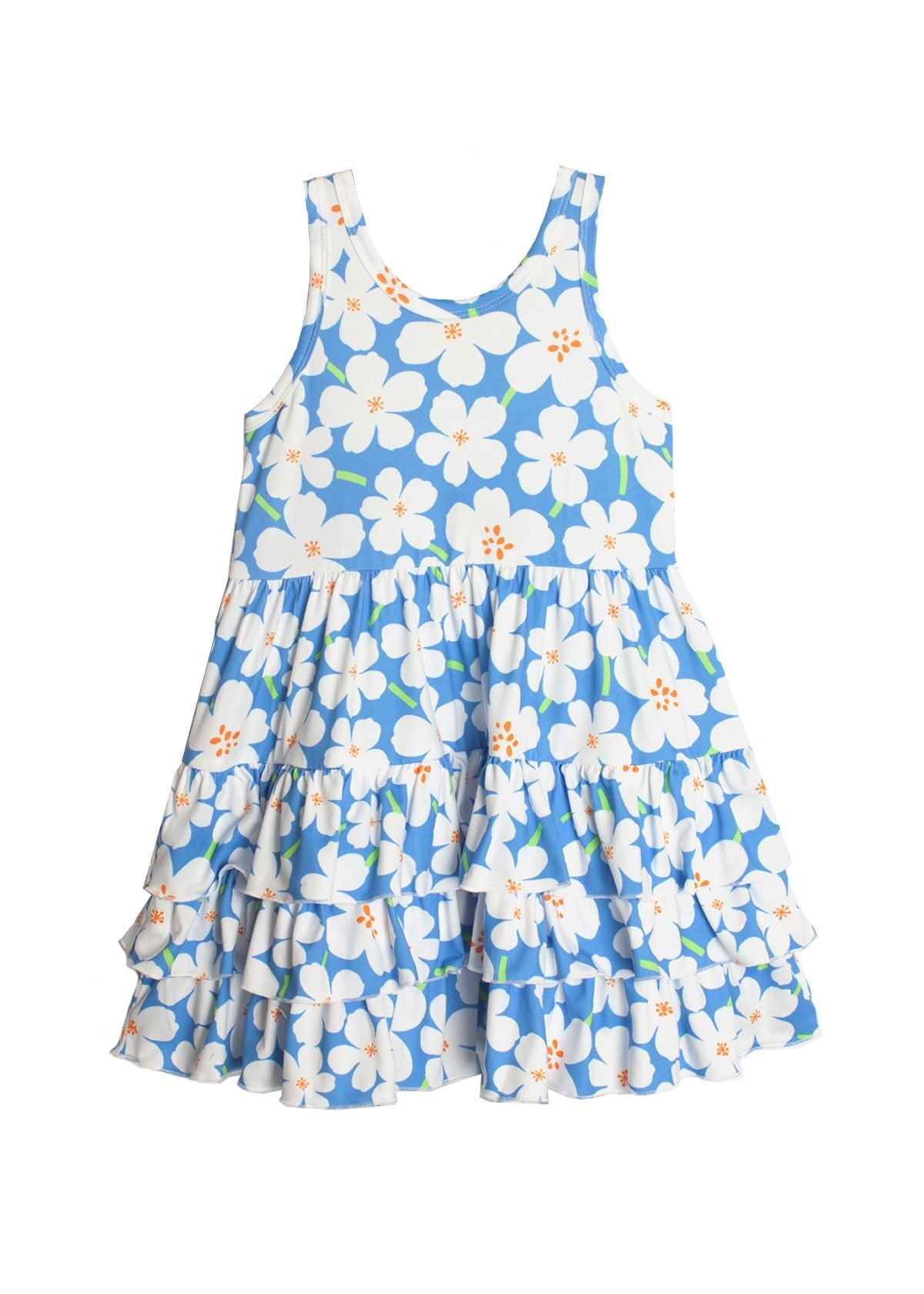 Mabel & Honey - Blue Sleeveless Aloha Dress