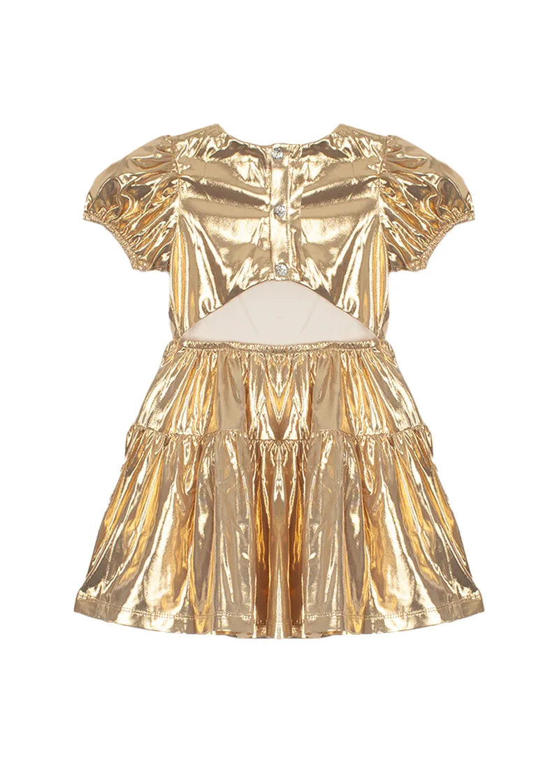 Isobella & Chloe - Ring A Ding Ding Dress Gold