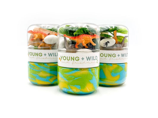 YWF | Dinosaur Grab & Go Dough Jar