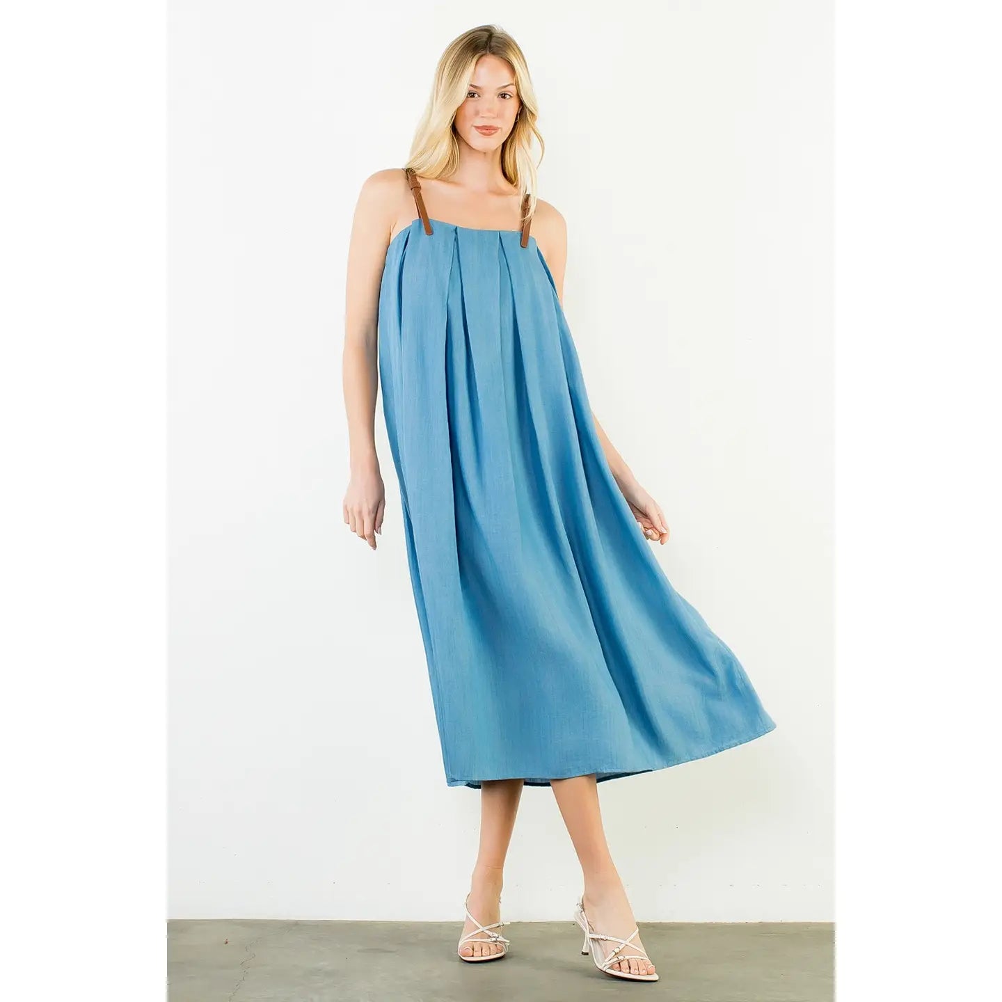Elle Denim Midi Dress