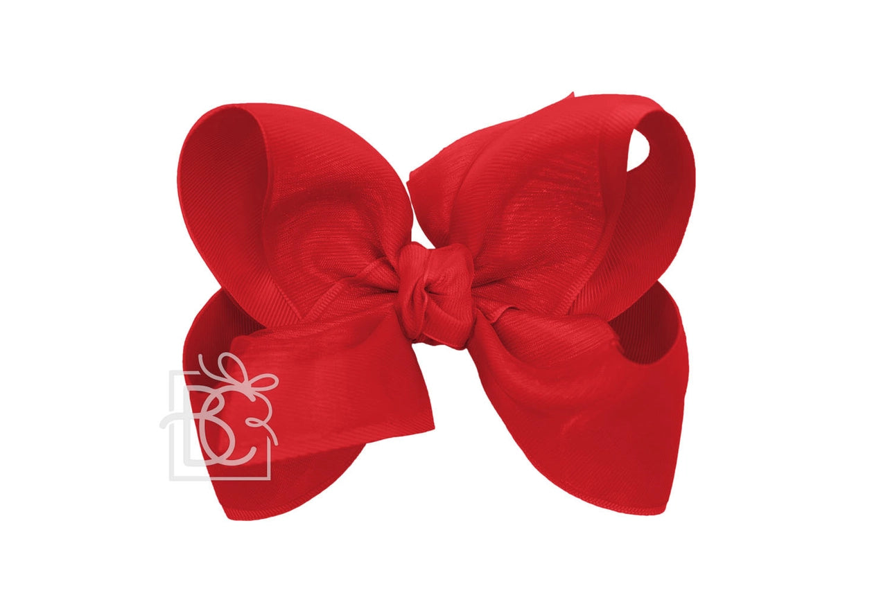 Beyond Creations - Layered Organza 3.5" Alligator Clip Bow