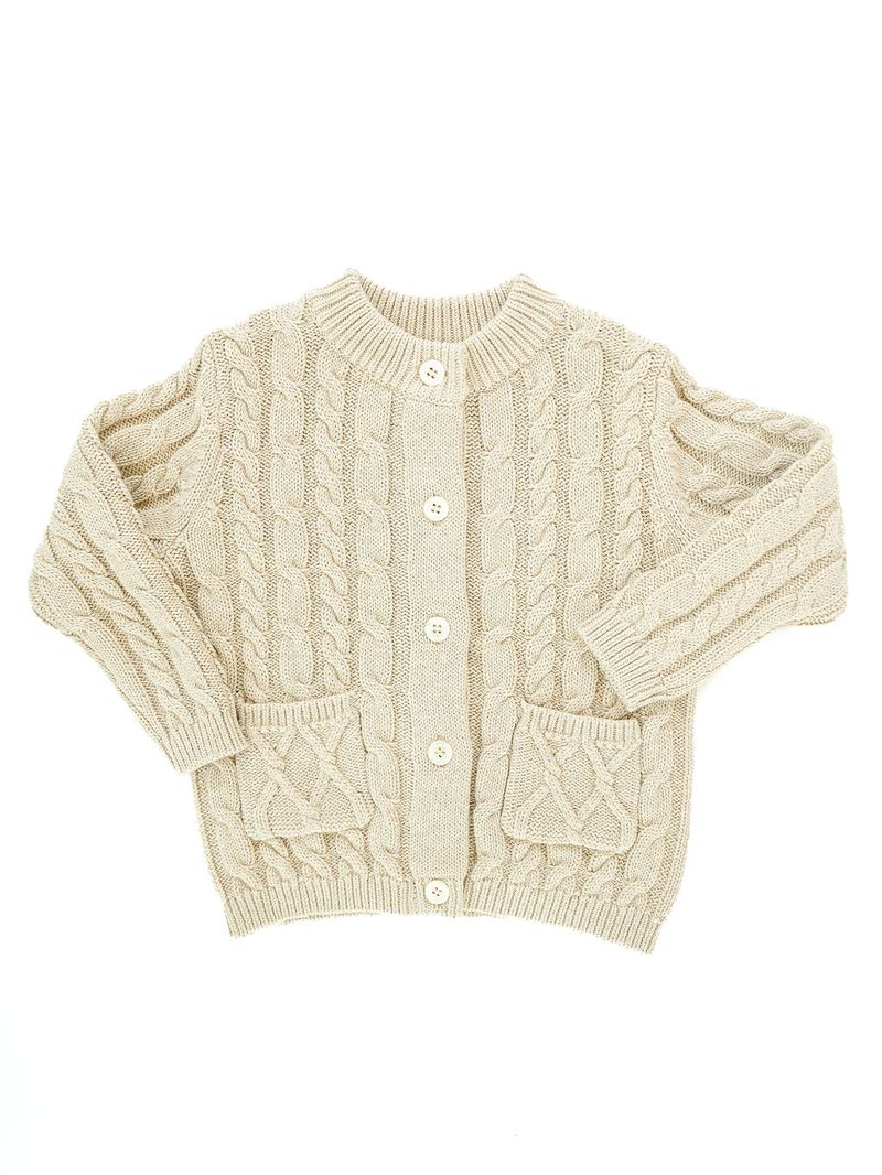 Ruth & Ralph - Oatmeal Cable Knit Cardigan