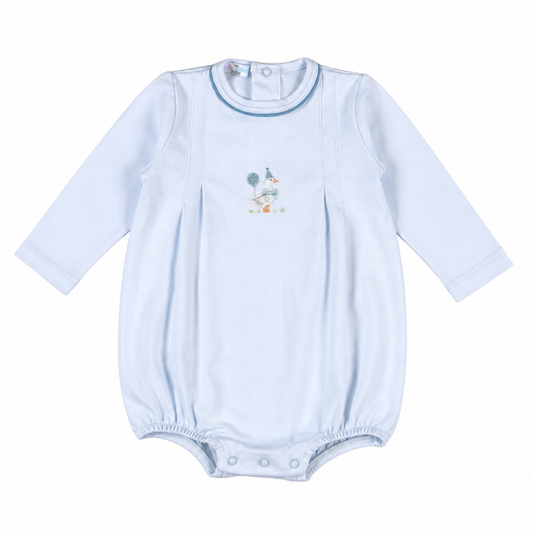 Baby Loren | Blue Birthday Goose Bubble