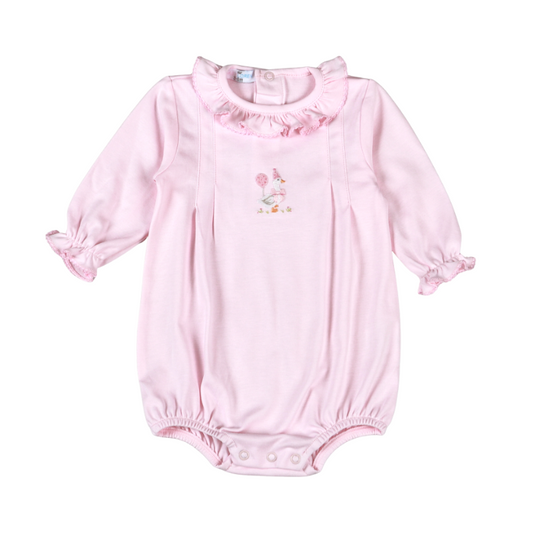 Baby Loren | Pink Birthday Goose Bubble