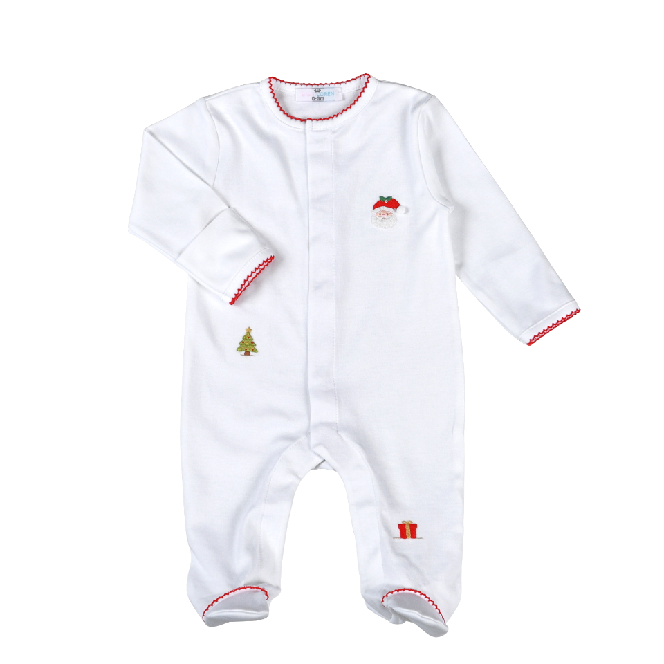 Baby Loren | White Sweet Santa Pima Footie