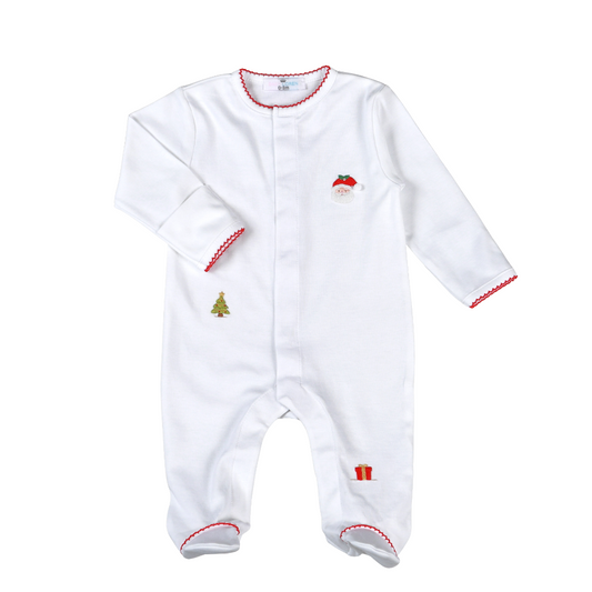 Baby Loren | White Sweet Santa Pima Footie