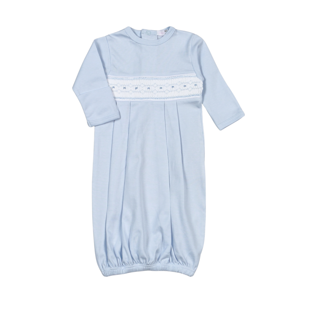 Baby Loren | Tim Blue Hand Smocked Pima Gown