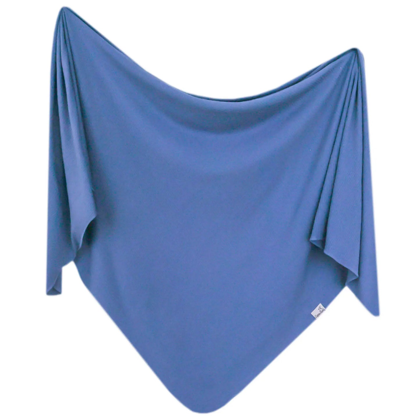 Copper Pearl - Indigo Rib Knit Blanket Single