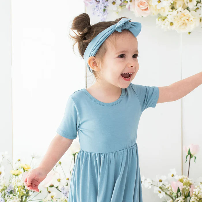 Kyte Baby - Twirl Dress Dusty Blue