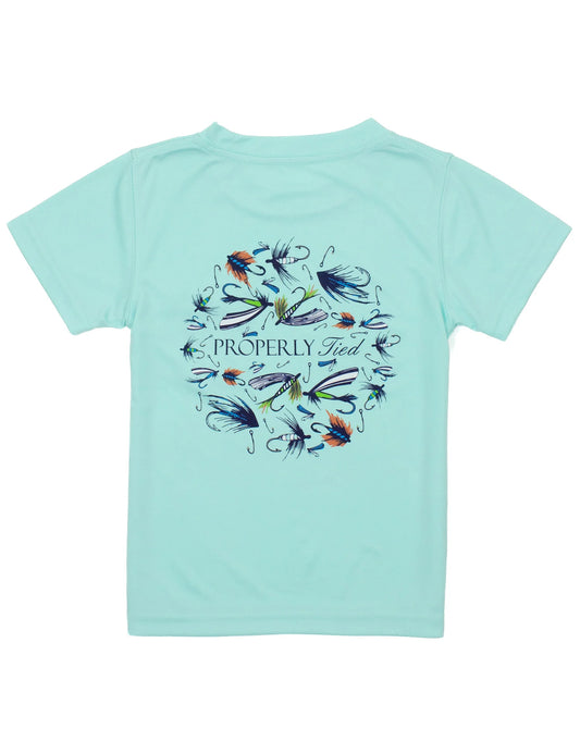 Properly Tied - Performance Tee Stay Fly Seafoam