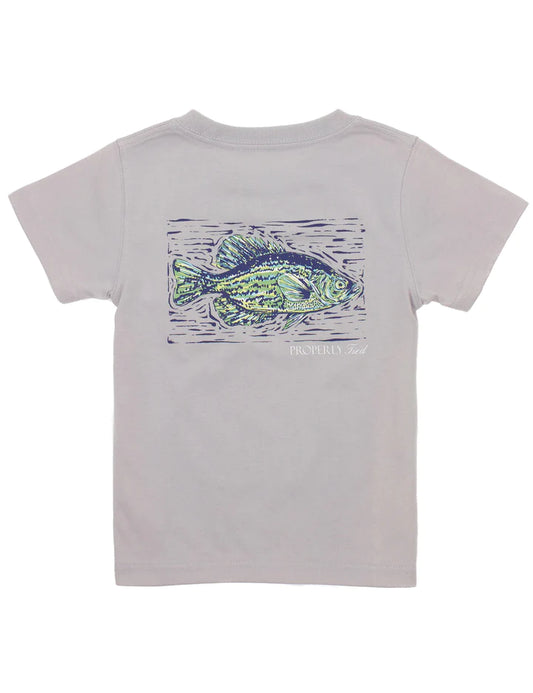 Properly Tied - Crappie Ice Grey Tee