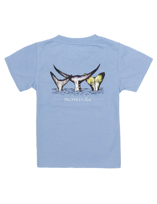 Properly Tied - Fish Out of Water SS Light Blue Shirt
