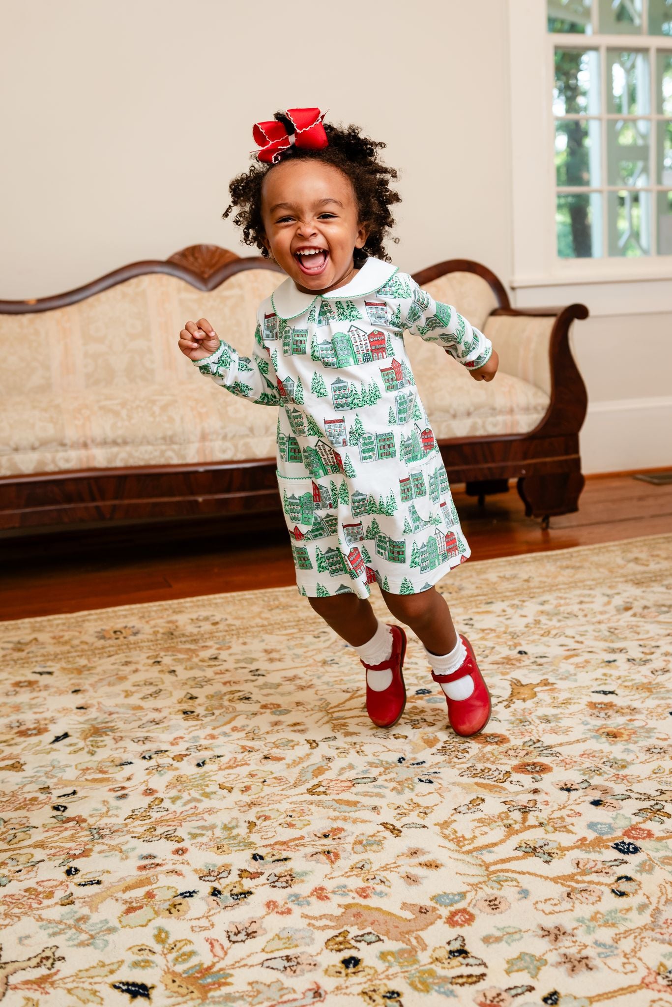 Heyward House - Christmas Houses Twirling Pocket Dress