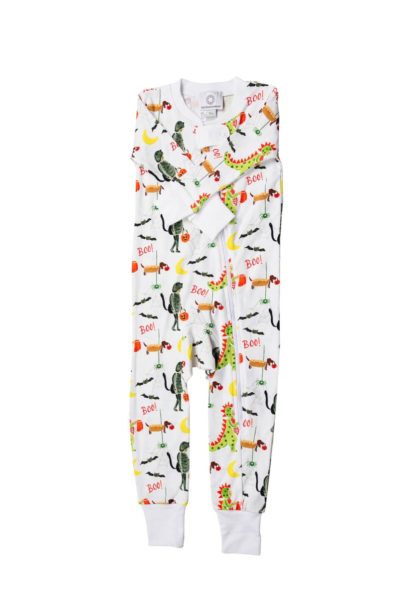Proper Peony - Spooky Zipper PJ