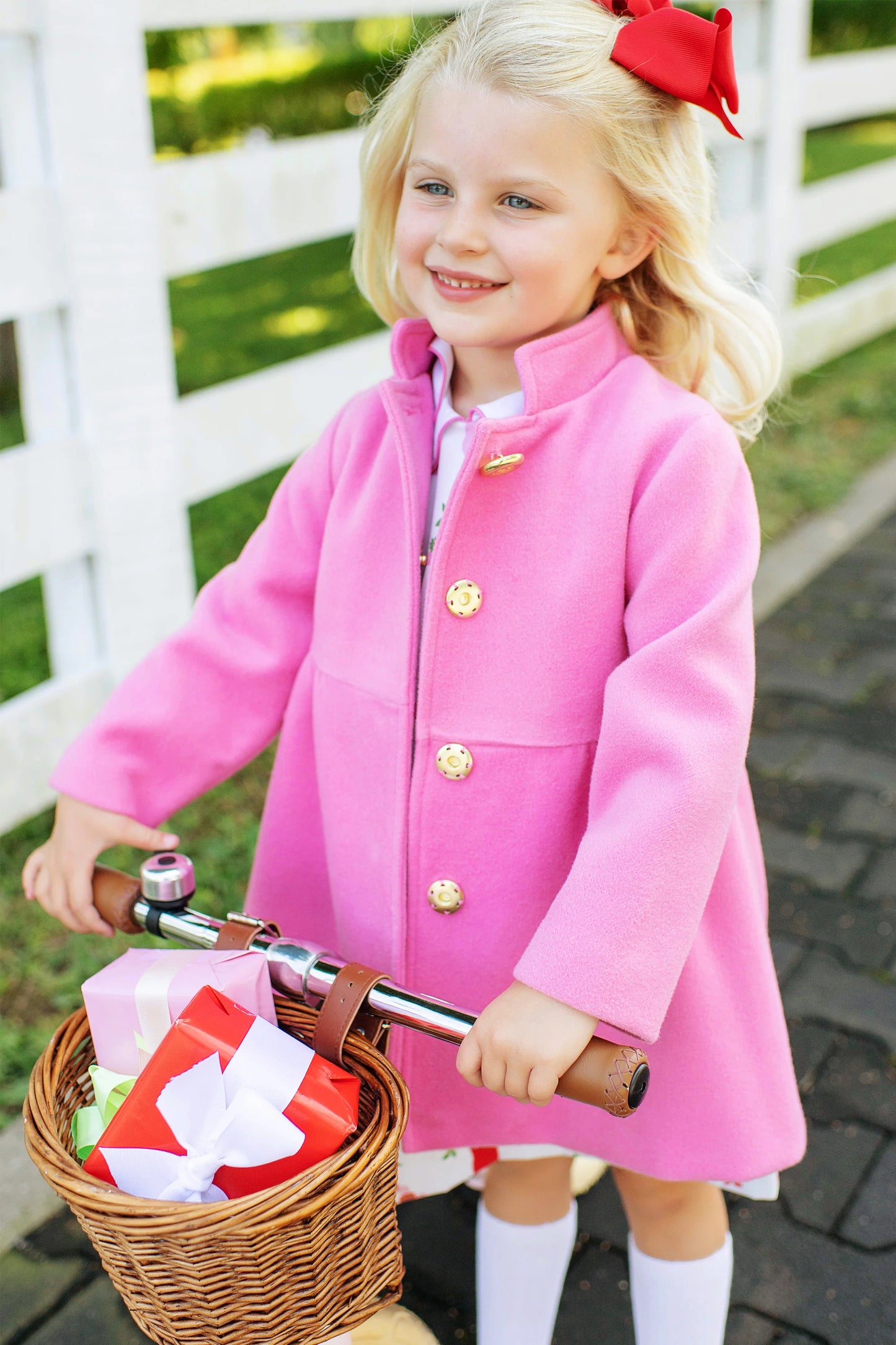 TBBC - Penelope Peacoat Hamptons Hot Pink/Red