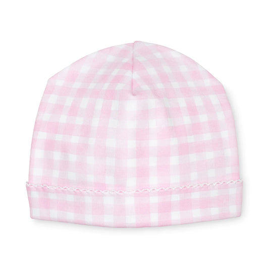 Lavender Bow - Pink Gingham Hat