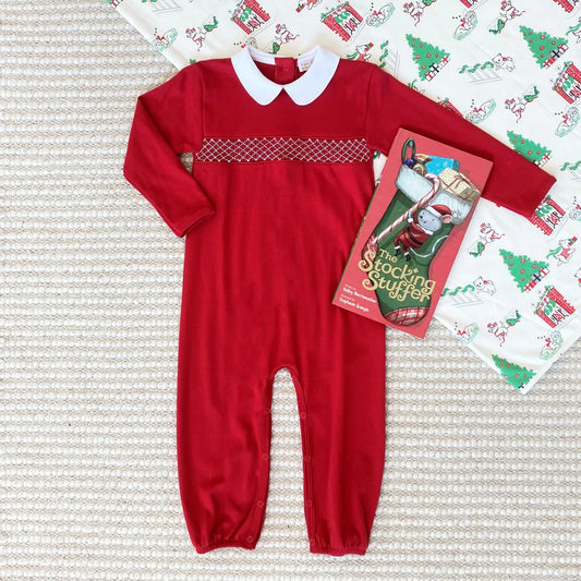 TBBC - Rigsby Romper Richmond Red/White