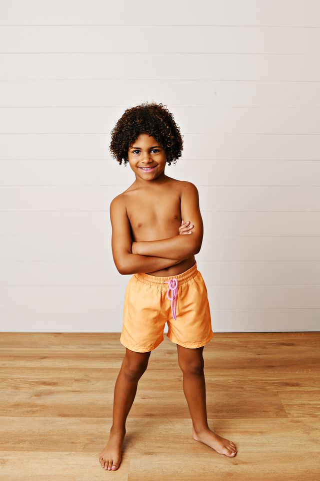 Swoon | Orange/Pink Swim Trunks