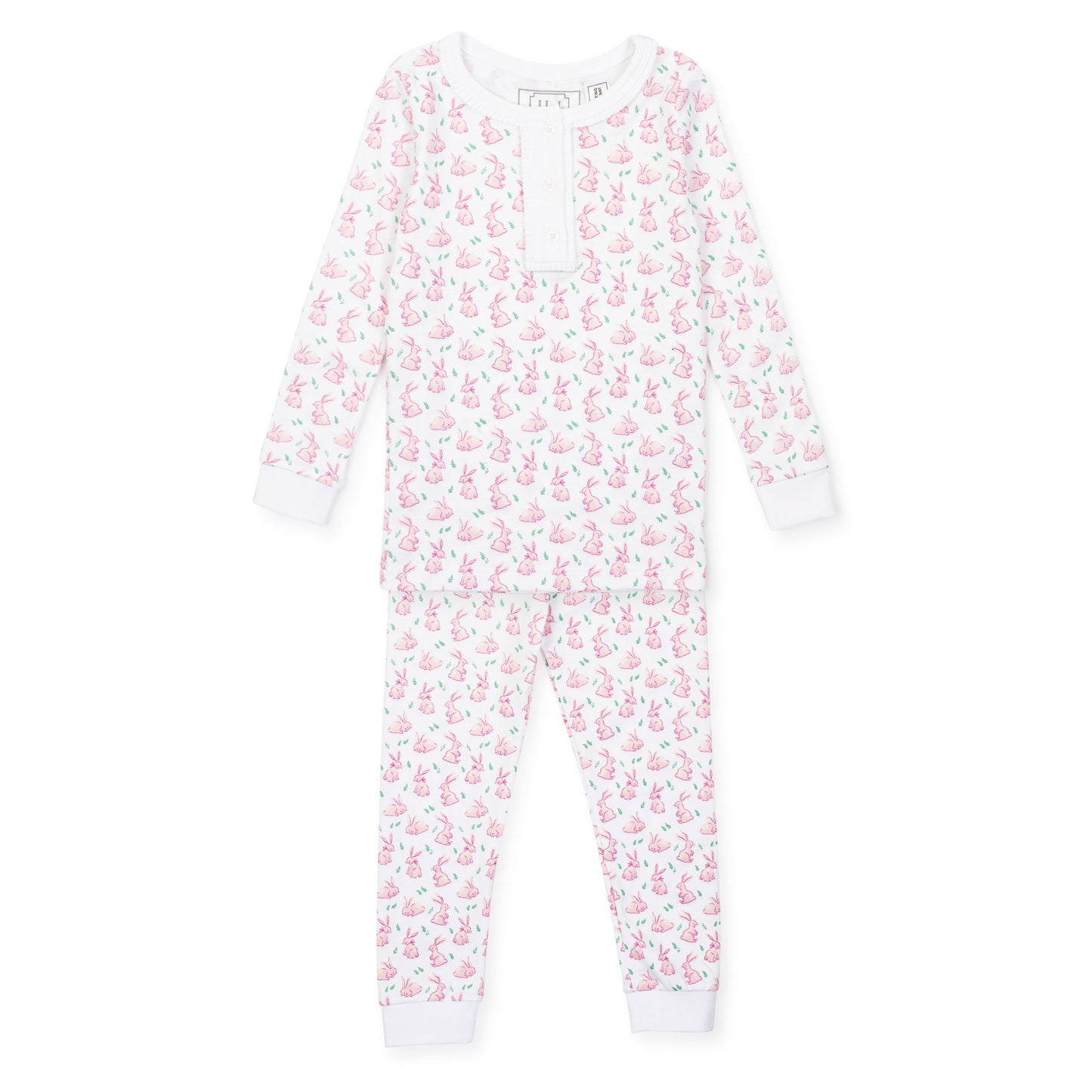 Lila & Hayes - Alden Pajama Set Bunny Hop Pink